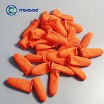 Anti-Static Latex Finger Cot Factory - OEM Orange Powder-Free Anti-Skid Non-Slip Safety