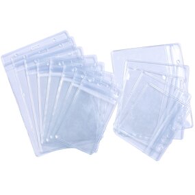 ESD Badge Holder Factory - Clear Waterproof Antistatic PVC ID Card Case for Cleanroom