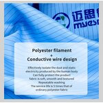 ESD Smock Factory - Factory 98% Polyester Antistatic Blue Knee Length with Snaps