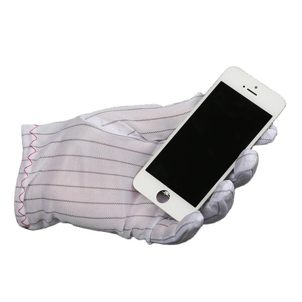 ESD Gloves Factory - China Factory Wholesale White Double-Sided Anti-Static Electronic