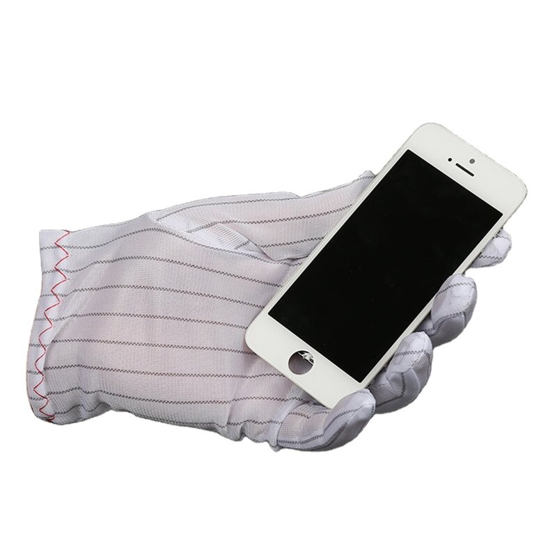 ESD Gloves Factory - China Factory Wholesale White Double-Sided Anti-Static Electronic