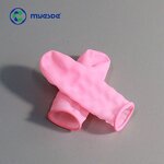 Finger Cots Factory - Class 100 Fingertip Textured Dust Free Natural Rubber Pink