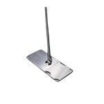 ESD Mop Factory - OEM/ODM Stainless Steel Flat Microfibre Fabric Telescopic Handle