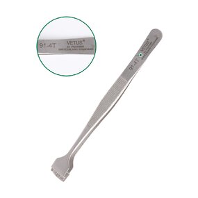VETUS Tweezers Factory - Anti-Magnetic Stainless Steel Fingered Paddle for Wafers