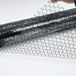 Anti Static PVC Curtain Factory - Transparent Carbon Printed Grid Film Roll