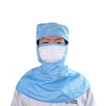 ESD Shawl Hat Factory - Blue Dust Free Anti-static Cap for Cleanroom Work Wear