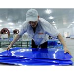 Floor Sticky Mats Factory - OEM/ODM Disposable 30layers Low Density Blue Peelable PE