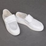 ESD Safety Shoes Factory - China Factory Comfortable White Cleanroom PVC Antistatic