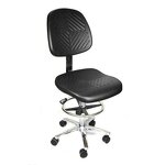 ESD Stool Factory - Adjustable Industrial Office Pu Foam Fabric Anti-static Lab Chair