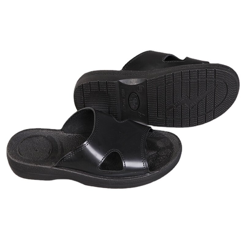ESD Safety Slippers Factory - High Quality Comfortable Thickened Anti-static SPU Black