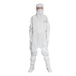 ESD Coverall Factory - OEM/ODM Class 10 Jumpsuit Comfortable Cleaning Room Ladies