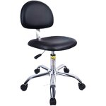 ESD Stool Factory - Adjustable Industrial Office Pu Foam Fabric Anti-static Lab Chair