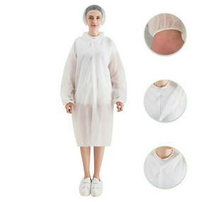 Disposable Coverall Factory - Lightweight PE Non-Woven Protective Isolation White Color