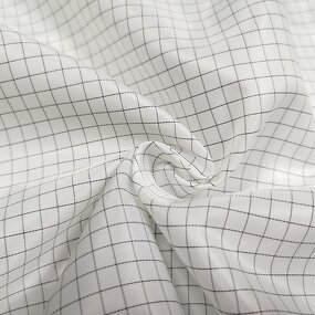 ESD Conductive Fabric Factory - Anti-static 2.5mm Stripe Polyester Carbon Fiber Safety