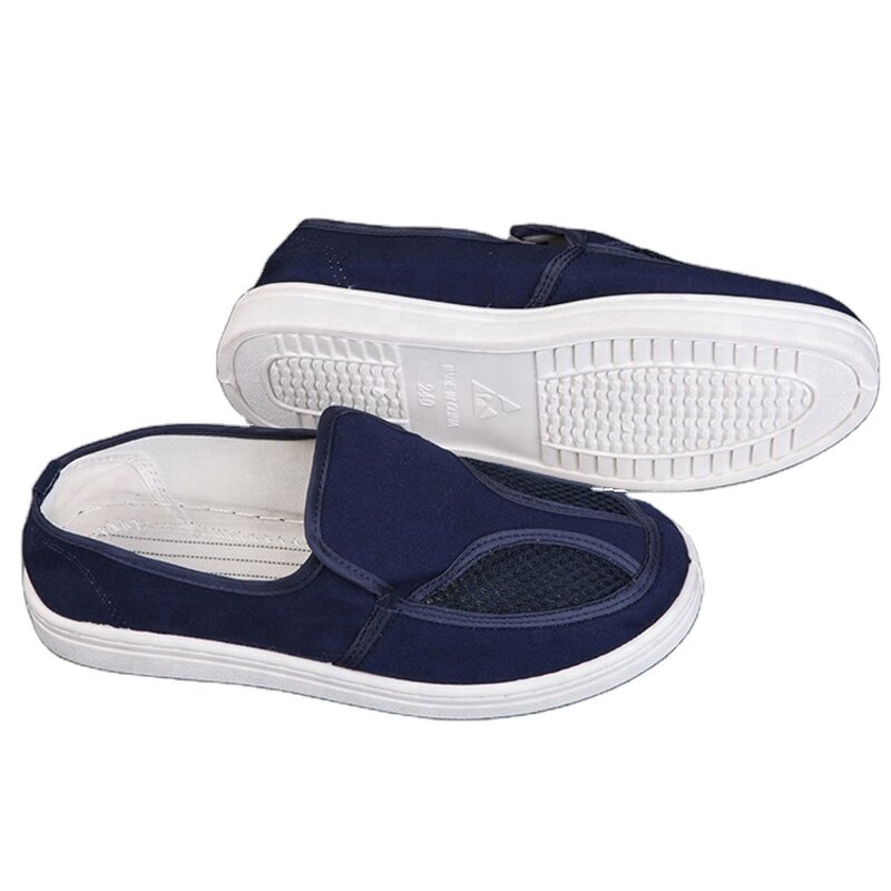ESD Shoes Factory - Men's Antistatic Cleanroom PU Sole Canvas Upper Safety