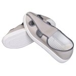 ESD Work Shoes Factory - Gray Breathable PU Sole Four Holes Soft Leather Uppers