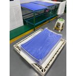 Floor Sticky Mats Factory - OEM/ODM Disposable 30layers Low Density Blue Peelable PE