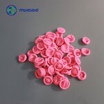 Finger Cots Factory - Class 100 Fingertip Textured Dust Free Natural Rubber Pink