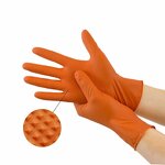 Nitrile Gloves Factory - OEM/ODM Thick Diamond Textured Powder Free Industrial