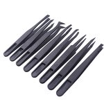 Plastic Tweezers Set Factory - VETUS 8-Piece Anti-Static for Electronics Laboratory