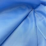 ESD Fabric Factory - Conductive Wire Twill Polyester 5mm Grid Dark Blue for Lab