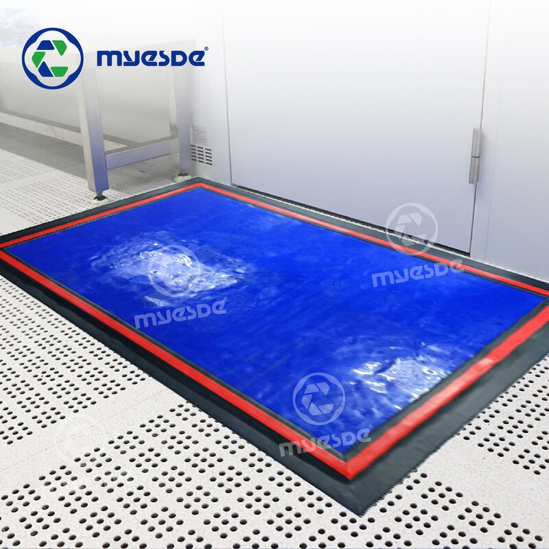 Anti-Static Sticky Mat Factory - Factory Supply Blue Rubber High Viscosity Washable