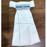 Stock Tie Factory - OEM White Color Fabric Ready Tied Dressage Competition