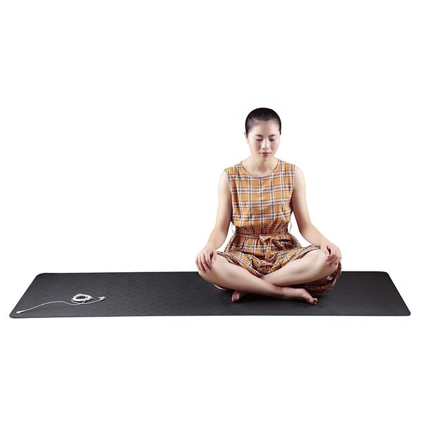 Yoga Mat Manufacturer - OEM Custom Logo Exercise Fitness Pad with 15ft Cord