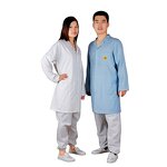Antistatic Smock Manufacturer - OEM Conductive Fiber Clothing Unisex Design ESD