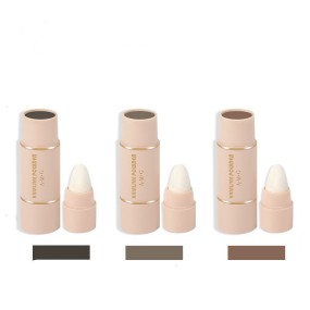 3 Colors Waterproof Unisex Hair Concealer Hairline Optimizer Thickening Organic Hairline Shadow Powder Eyebrow Stamp Stencil Kit