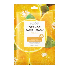 Custom Private Label Moisturizing Facial Sheet Mask Vitamin C Natural Fruit Beauty Skin Care Facial Mask