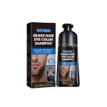 Oem/Odm Natural Black Hair Dye Shampoo Make Black Beard Care Product for Men Hair and Beard Coloring Dye