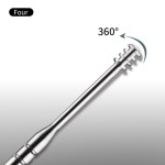 Ear Cleaner Ear Picking Tools Leather Pouch 6-Piece Set Stainless Steel Ear Scoop Double Head