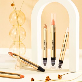 亮彩6色防水闪光哑光裸色眼影高色素荧光笔珍珠卧蚕棒轮廓笔