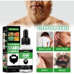 100%Natural Beard Hair Regrowth Treatment for Men Biotin Helps Restore Thinning and Hair Loss