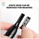 自定义标志Usb充电电动耳鼻颈眉剃须器女士双面眉剃须器