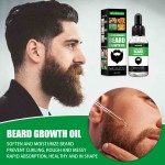 100%Natural Beard Hair Regrowth Treatment for Men Biotin Helps Restore Thinning and Hair Loss
