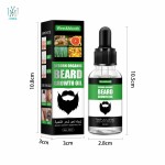 Customized Logo Organic Beard Softening Oil Popular Beard  Hair Thicker Beard Care Growth Oil Serum for Men
