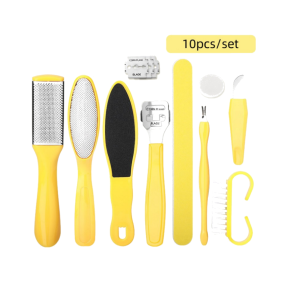 Imika  Hot-Selling 8 Pcs Foot Rub Board Exfoliate Stainless Steel Foot File Set Exfoliating Skin Calluses Foot Grinding