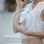 热卖便携式迷你空气净化器汽车家庭负Usb空气净化器清洁项链与彩色光智能