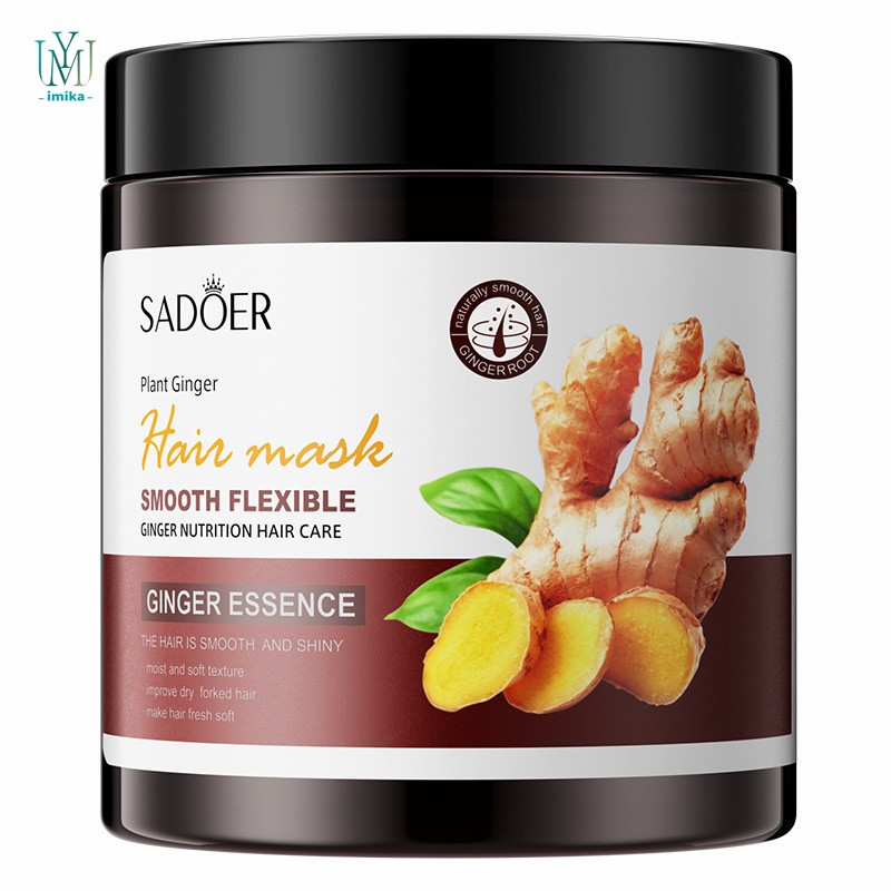 Private Label High Quality Ginger Hair Repair Mask Color-Protection and Nourishing Coconut Aloe Vera Hair Film
