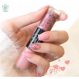 工厂双头持久的粉红色指甲油混合颜色2合1指甲油套装绘图