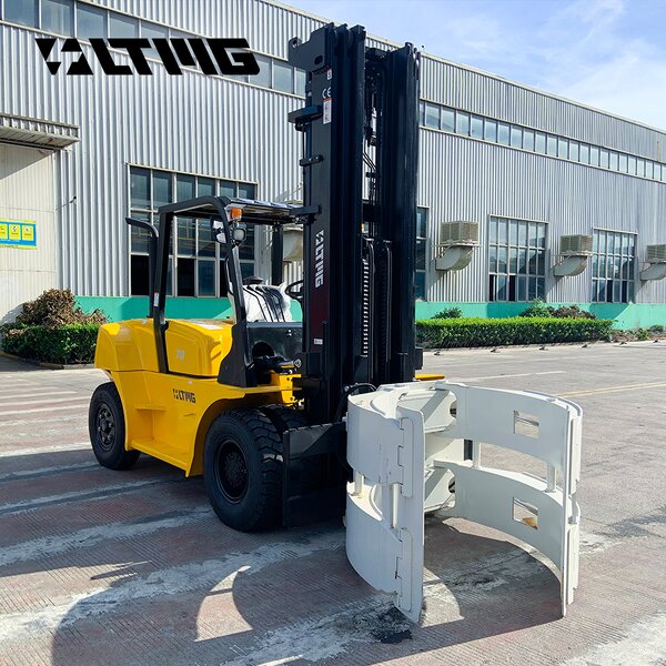 Diesel Forklift Manufacturer - OEM LTMG 7 Ton with Paper Roll Clamp for Paper Lifting
