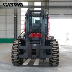 Diesel Forklift Factory - OEM High Power 4000KG 5000KG 4WD Rough Terrain with Cabin