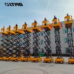 Self-Propelled Platform Factory - OEM 12-14m Electric Hydraulic Elevating Lift Wire Rope