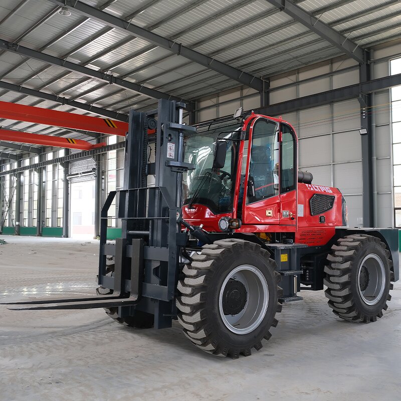 Rough Terrain Forklift Factory - OEM 4Ton 5Ton 4WD Off Road Diesel Forklift