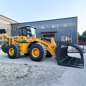 Wheel Loader Factory - OEM 2026 Heavy Duty 5 Ton with Grapple Attachment Optional