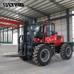 Diesel Forklift Factory - OEM High Power 4000KG 5000KG 4WD Rough Terrain with Cabin