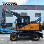 Wheel Excavator Manufacturer - OEM LTMG High Quality 7-8 Ton Earth Moving Machinery
