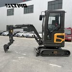 Mini Hydraulic Excavator Manufacturer - OEM 1.5 Ton Zero Tail Design Core Components